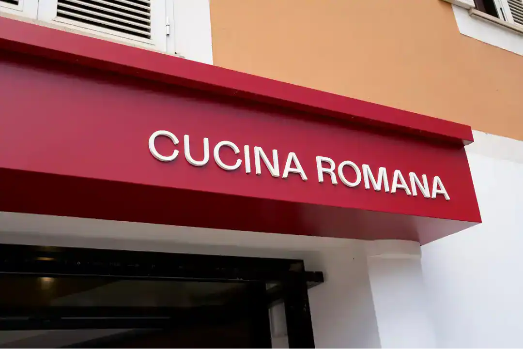 custom acrylic backlit storefront sign