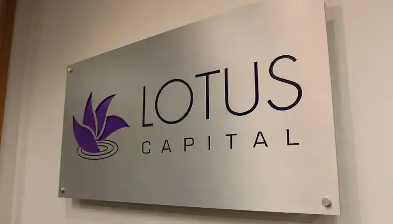 office signage with a metallic finish