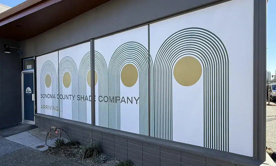 custom vinyl window display