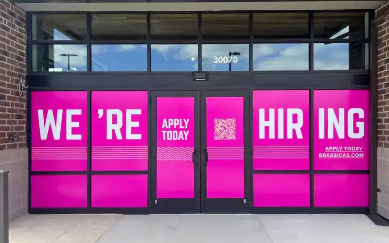 custom window promotional graphics